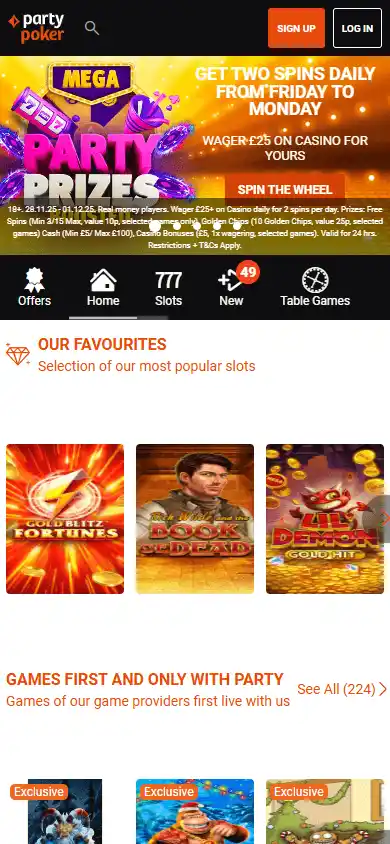 Party Poker Casino screenshot 5