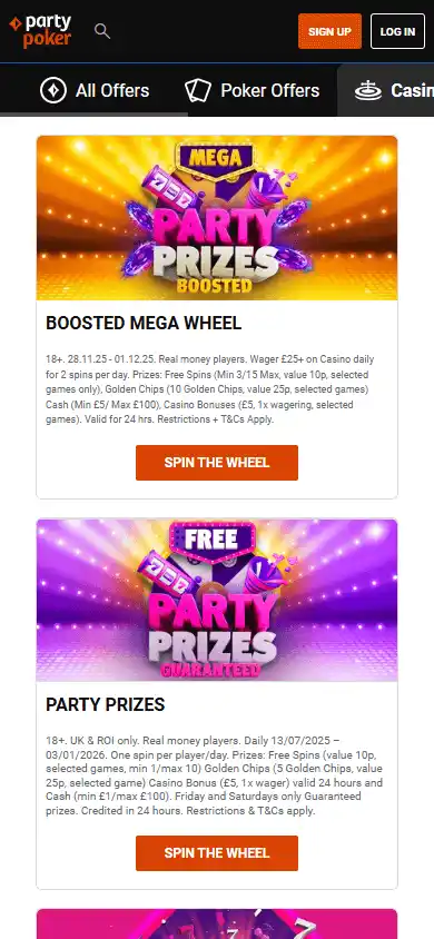 Party Poker Casino screenshot 7