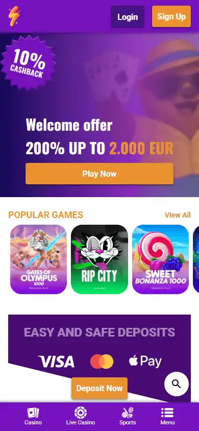 PartySpins Casino screenshot 4