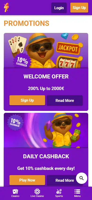 PartySpins Casino screenshot 6