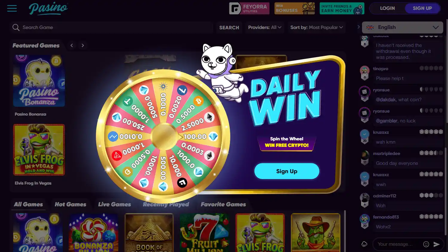 Pasino Casino screenshot 2