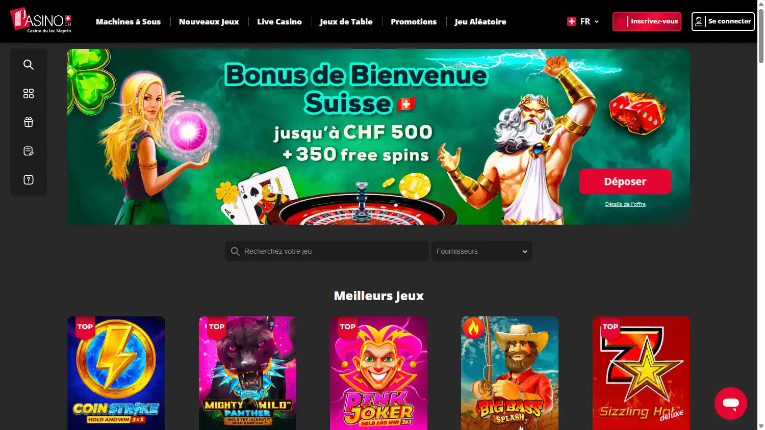 Pasino Casino CH screenshot 1