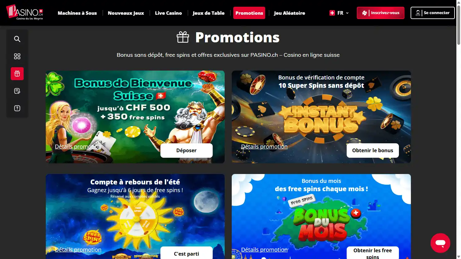 Pasino Casino CH screenshot 3