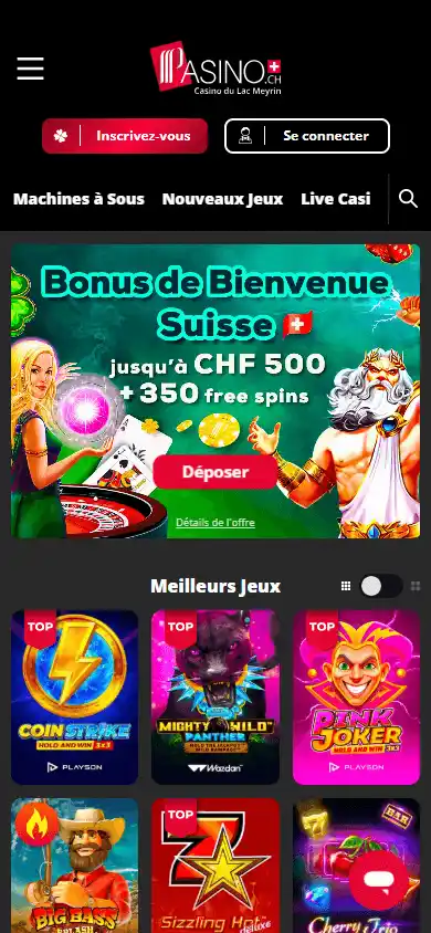 Pasino Casino CH screenshot 4