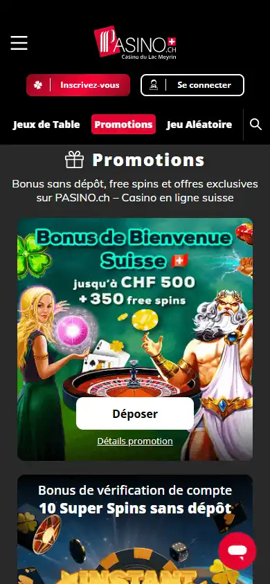 Pasino Casino CH screenshot 6