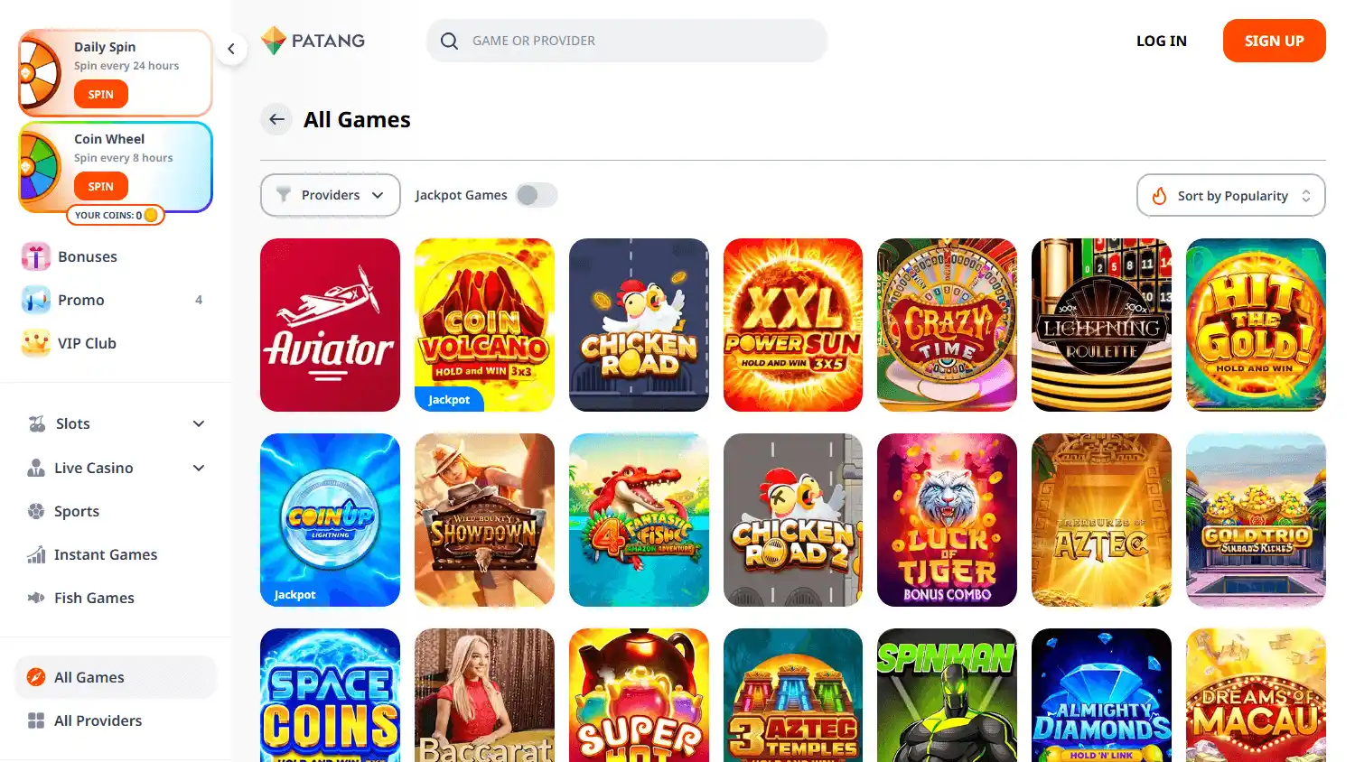 Patang Casino screenshot 2