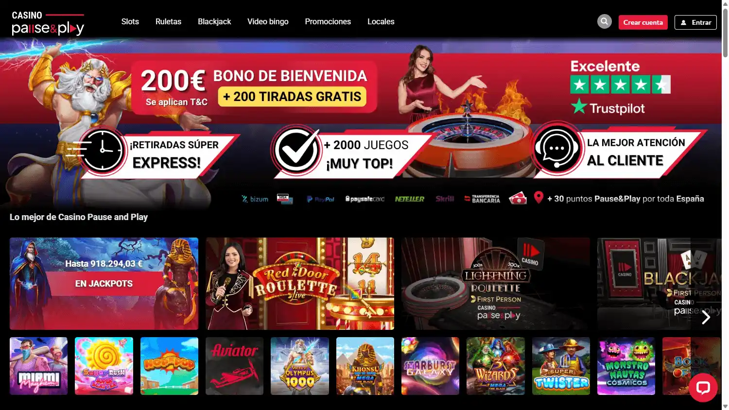 Pause and Play Casino screenshot 1
