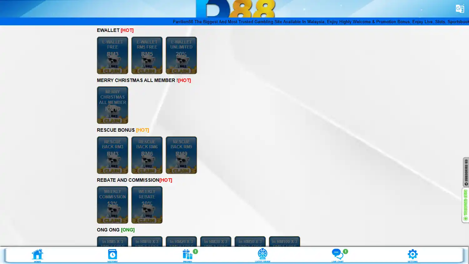 Pavilion88 Casino screenshot 3