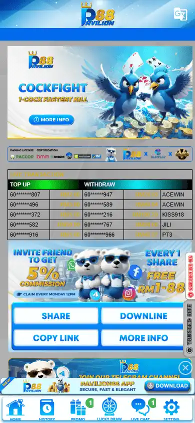 Pavilion88 Casino screenshot 4