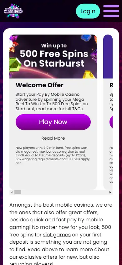 Pay By Mobile Casino screenshot 6