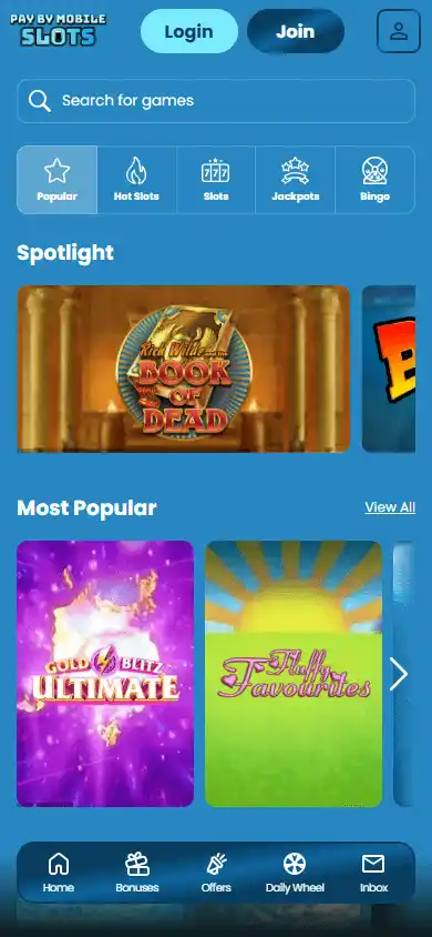 Pay By Mobile Slots Casino screenshot 5