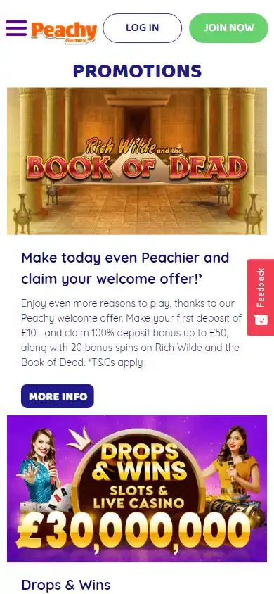 PeachyGames Casino screenshot 6