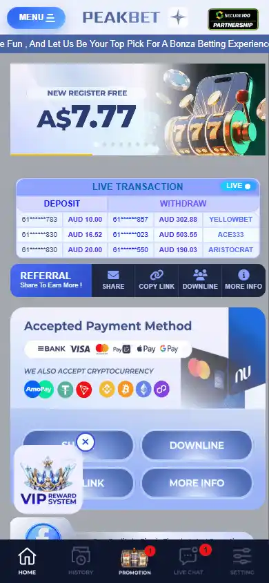 PEAKBET Casino screenshot 3