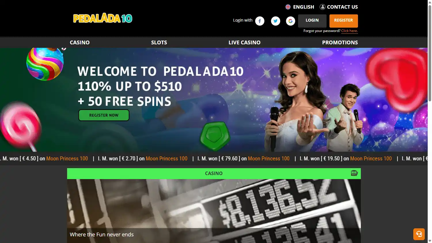 Pedalada10 Casino screenshot 1