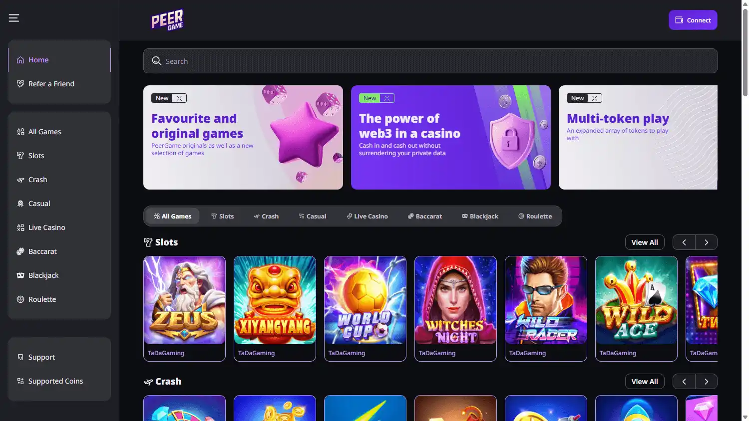 PeerGame Casino screenshot 1