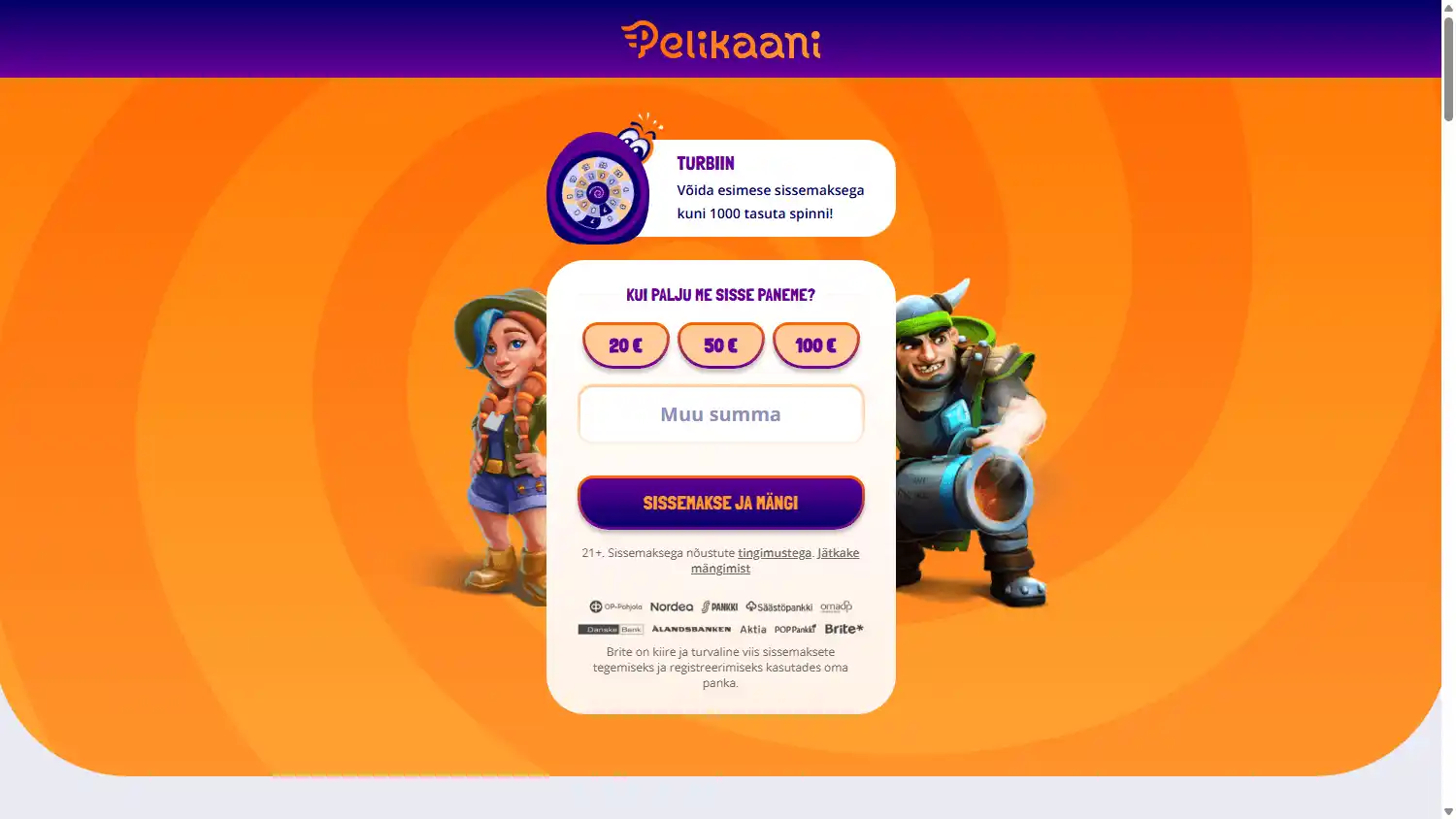 Pelikaani Casino screenshot 1