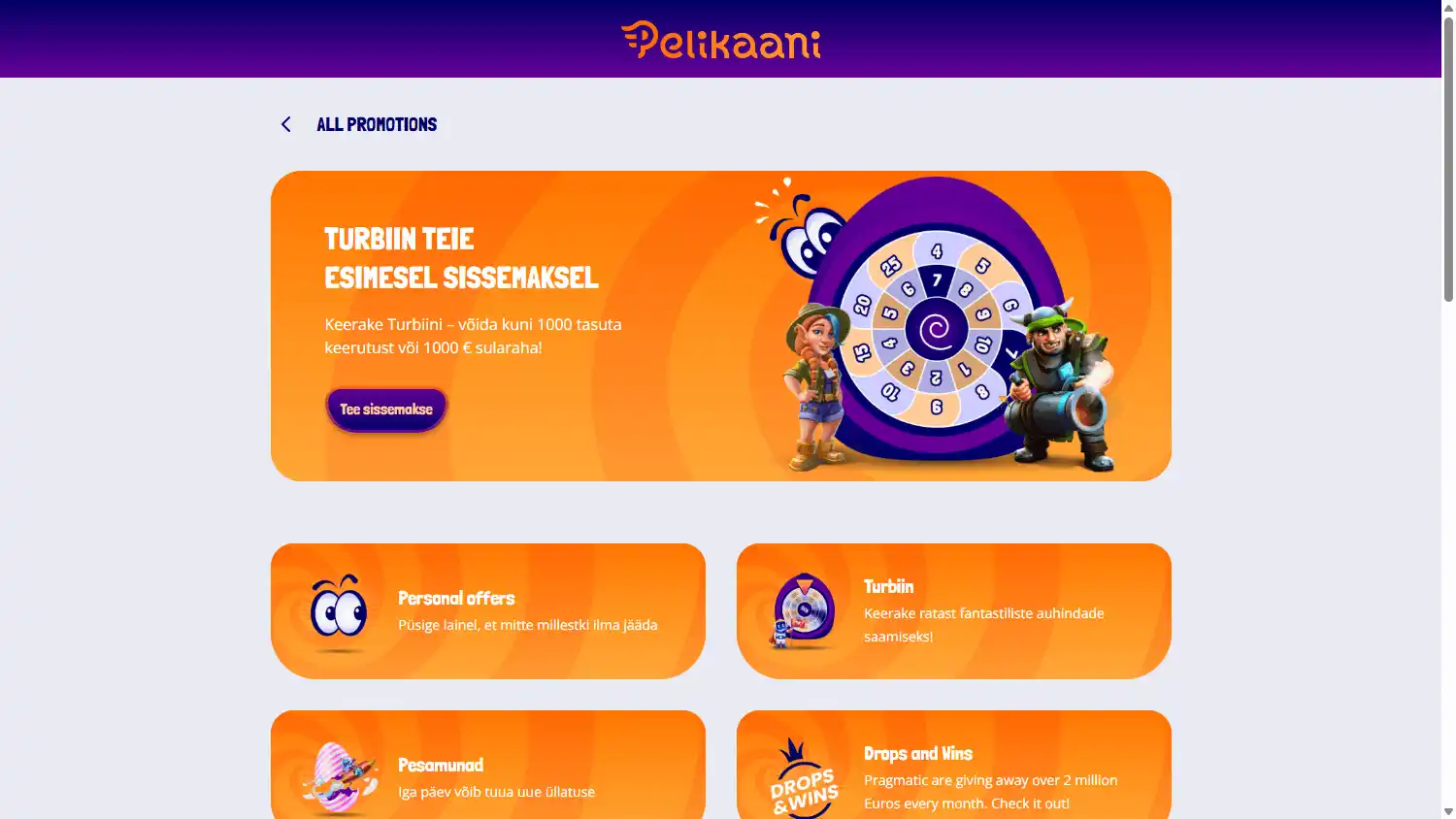 Pelikaani Casino screenshot 3