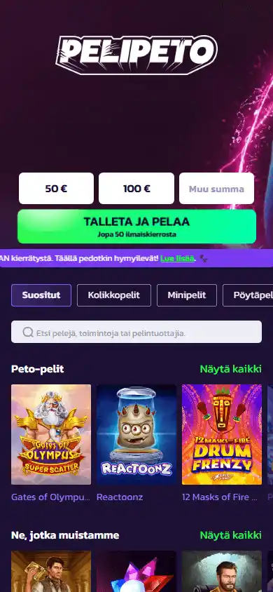 Pelipeto Casino screenshot 5