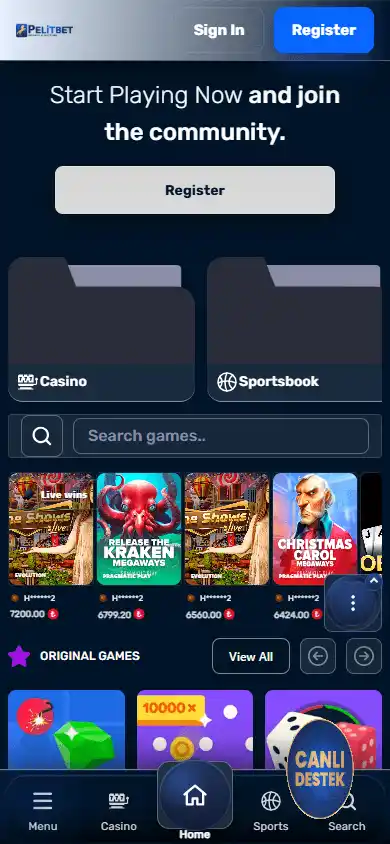 PelitBet Casino screenshot 4