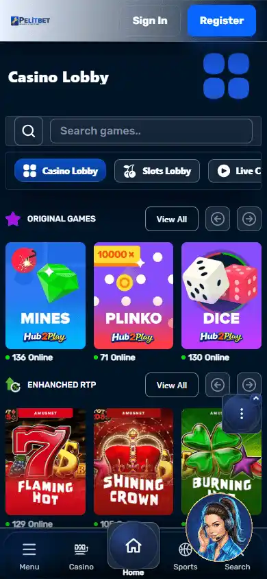 PelitBet Casino screenshot 5