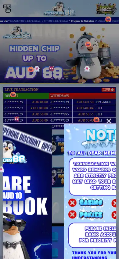 Penguin88 Casino screenshot 3