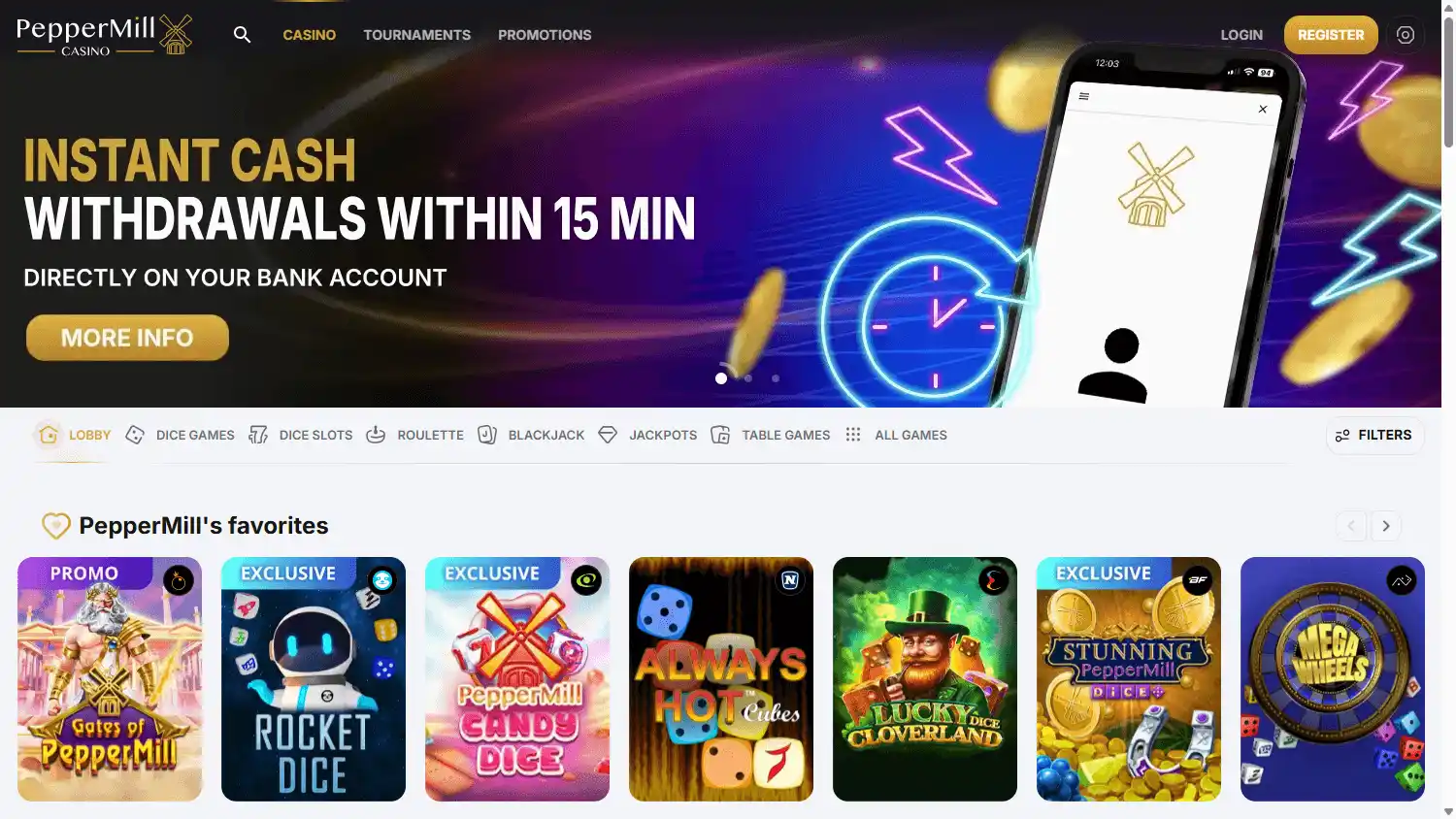 PepperMill Casino screenshot 1