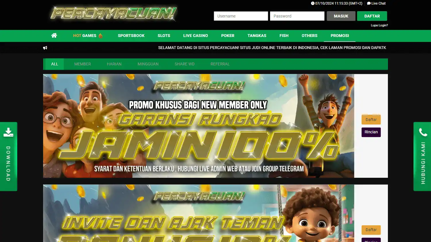 Percayacuan Casino screenshot 3