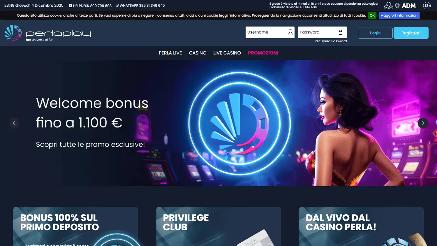 Perlaplay Casino screenshot 1