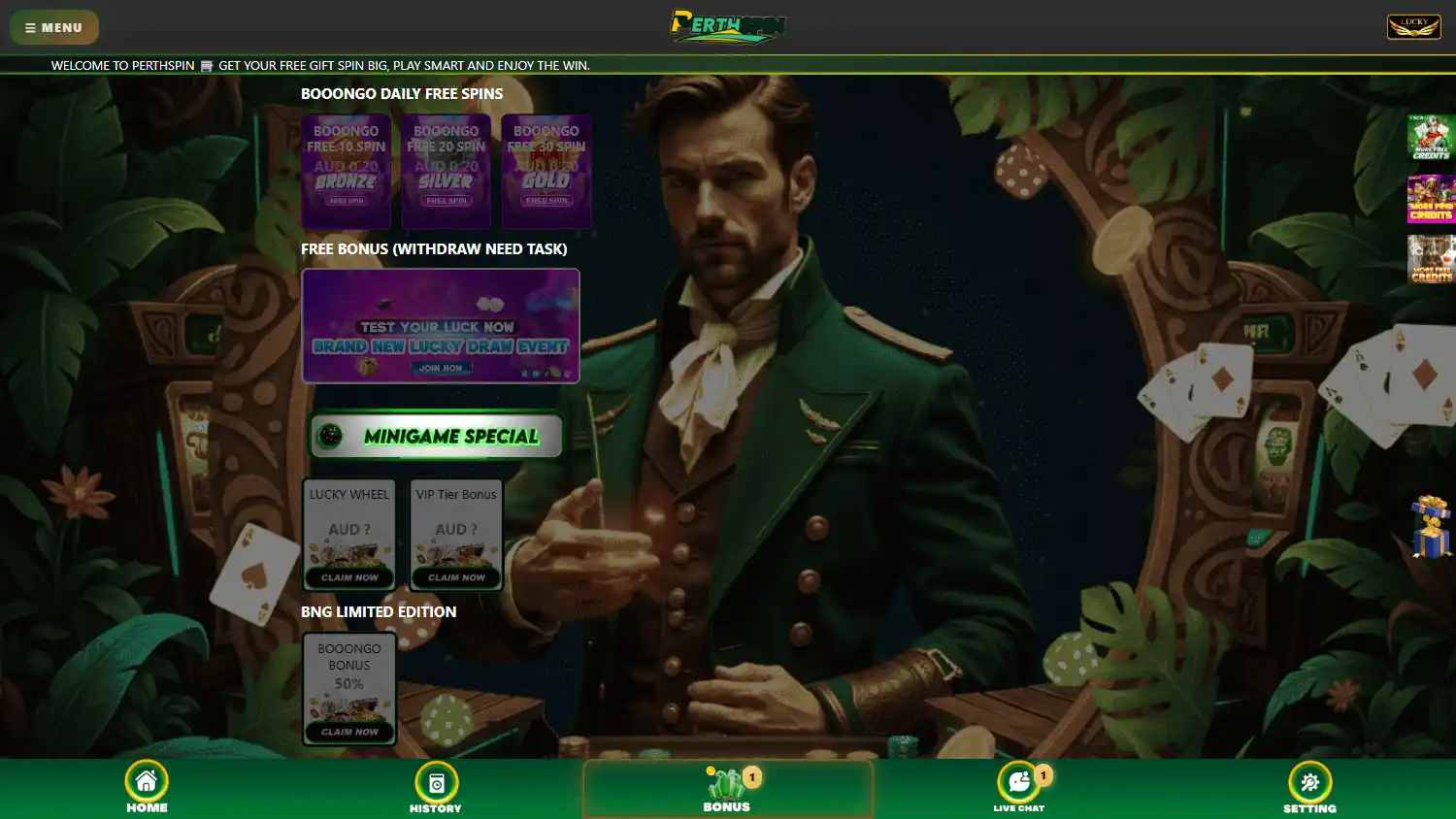 PerthSpin Casino screenshot 2