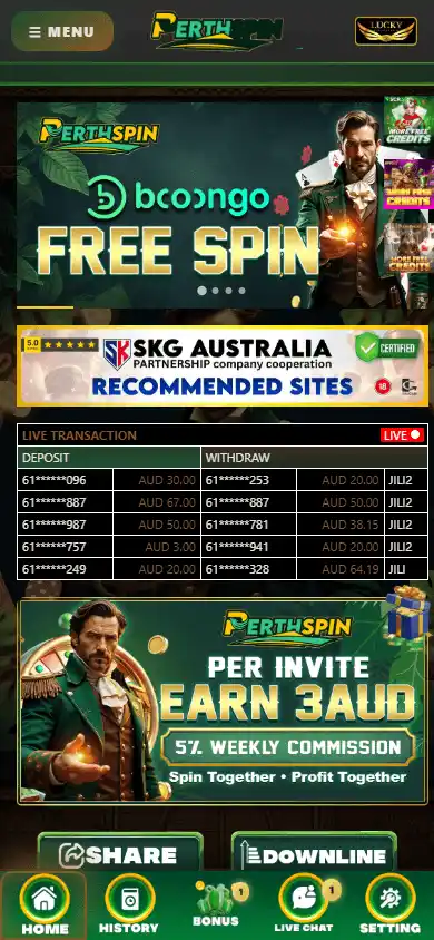 PerthSpin Casino screenshot 3