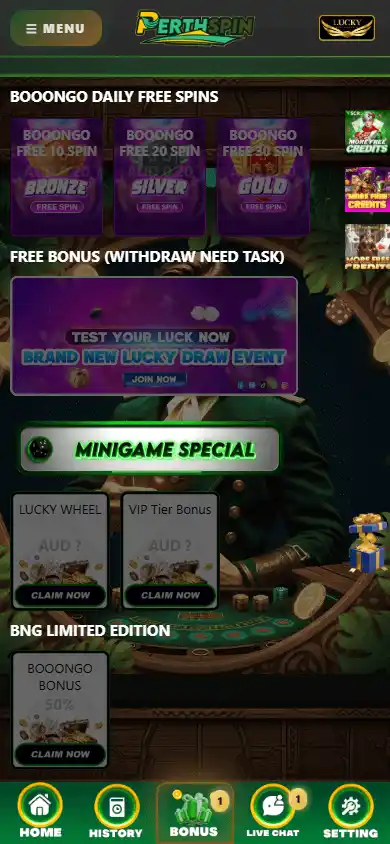 PerthSpin Casino screenshot 4