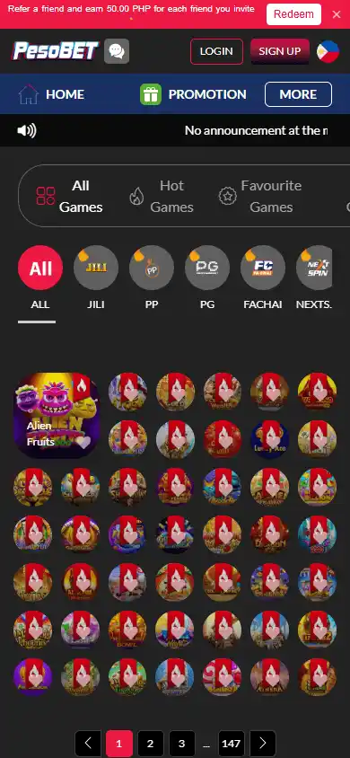 PesoBet Casino screenshot 5