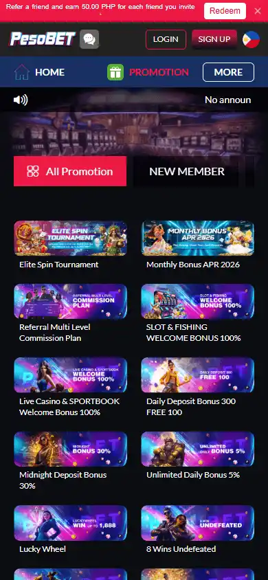 PesoBet Casino screenshot 6