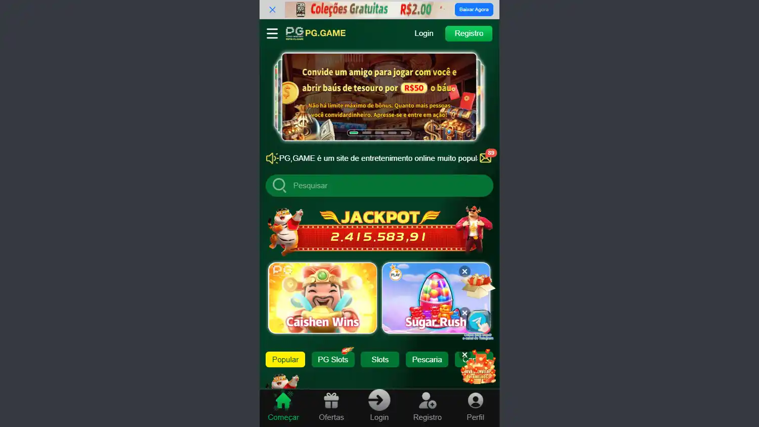 PGbet Casino screenshot 1