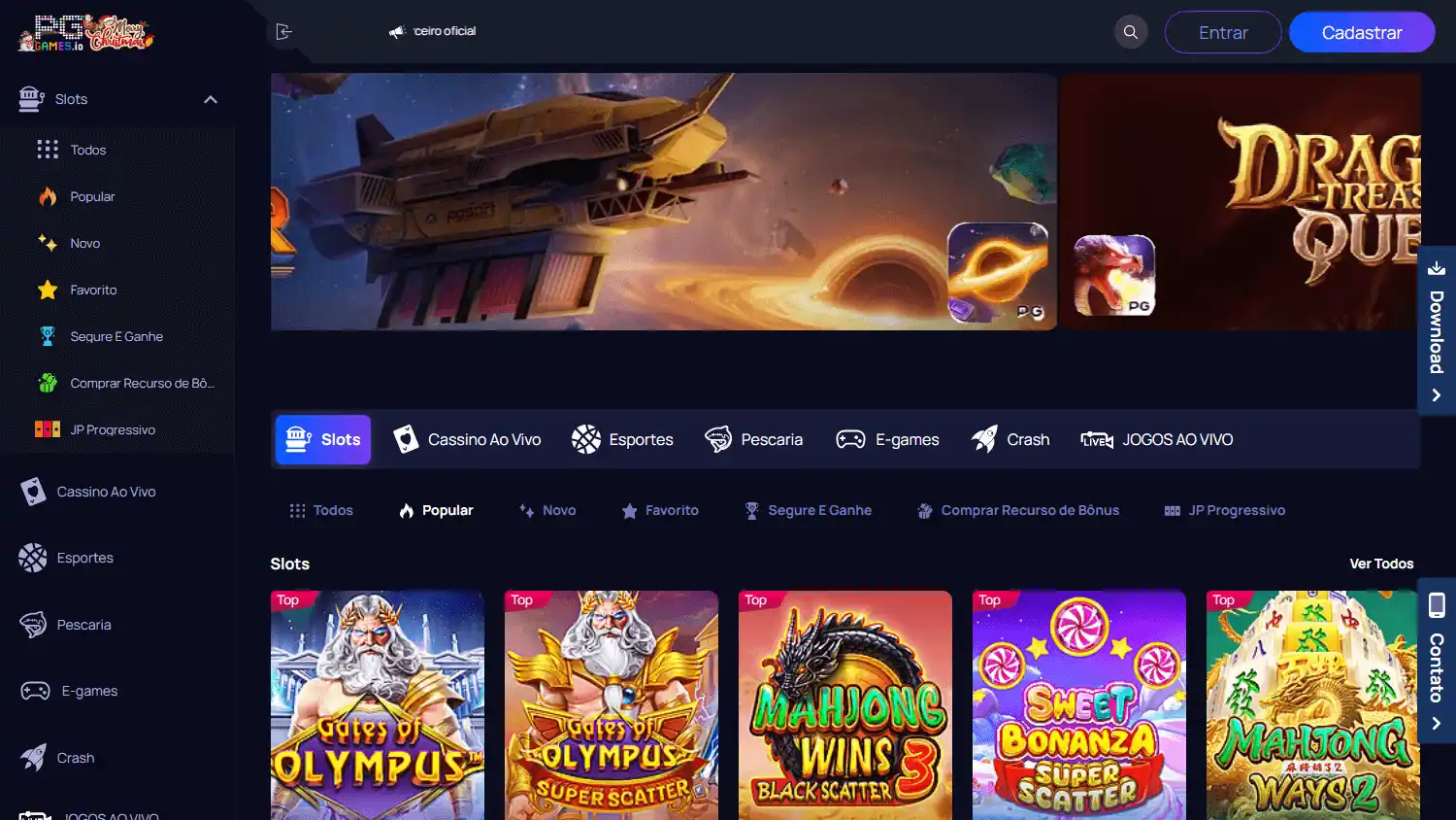 PGgames.io Casino screenshot 1