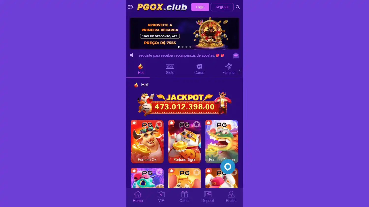 PGOX.CLUB Casino screenshot 1