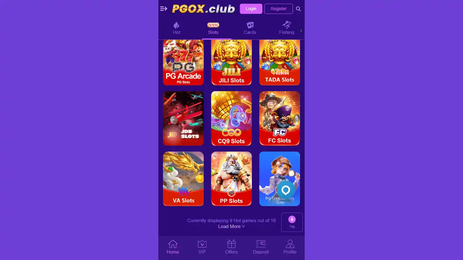 PGOX.CLUB Casino screenshot 2