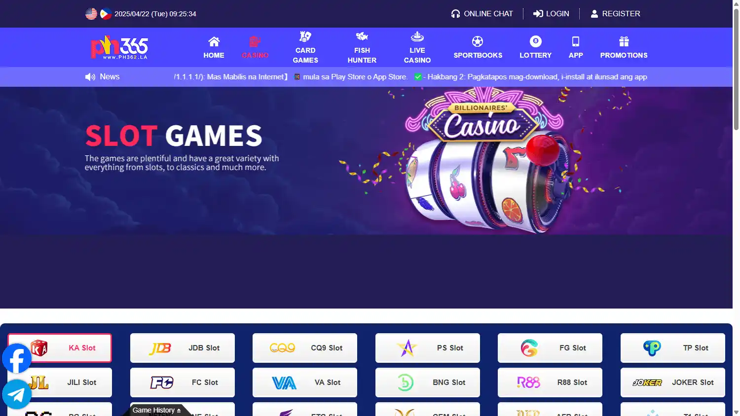 Ph365 Casino screenshot 2