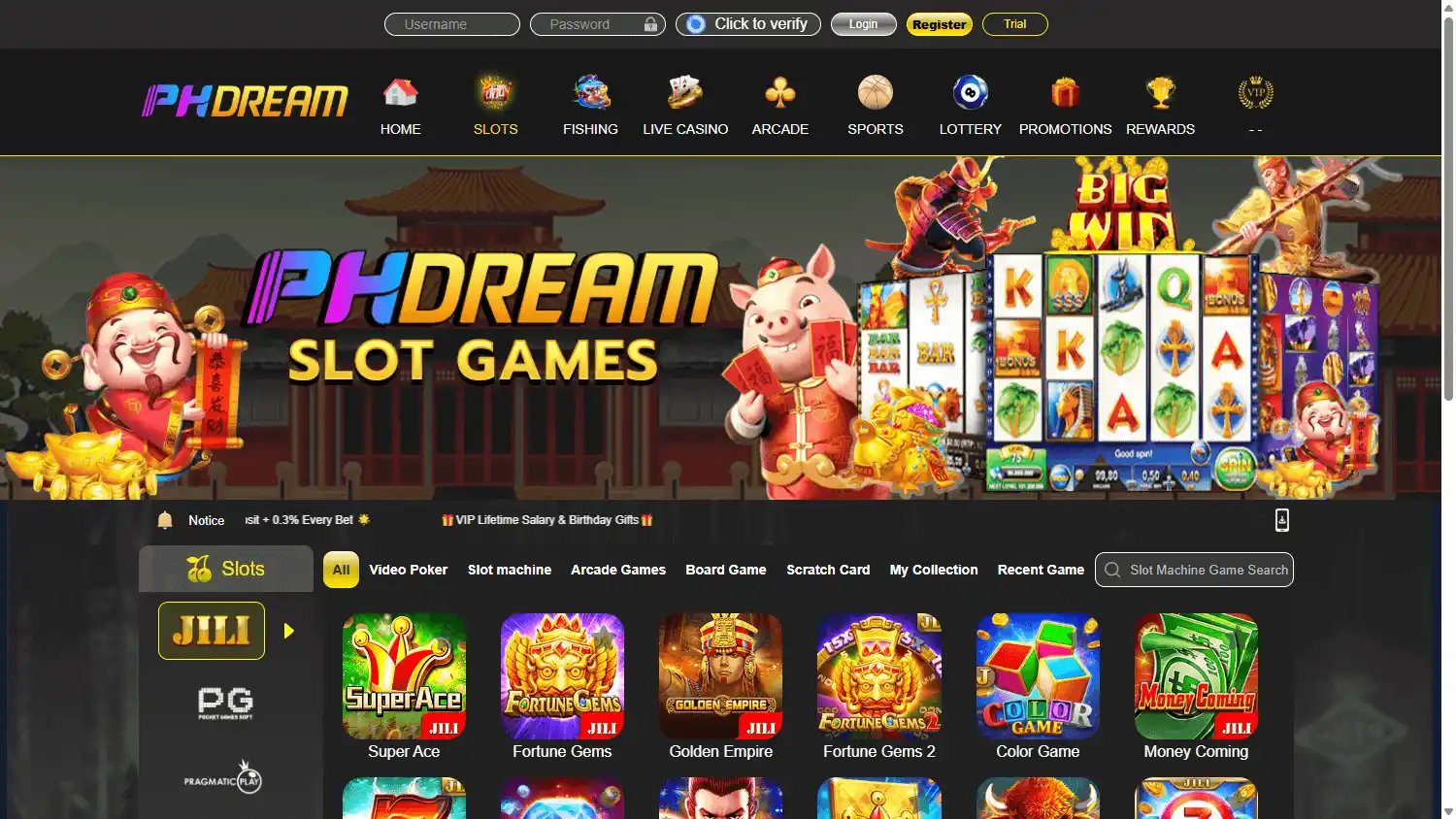 PHDream Casino screenshot 2