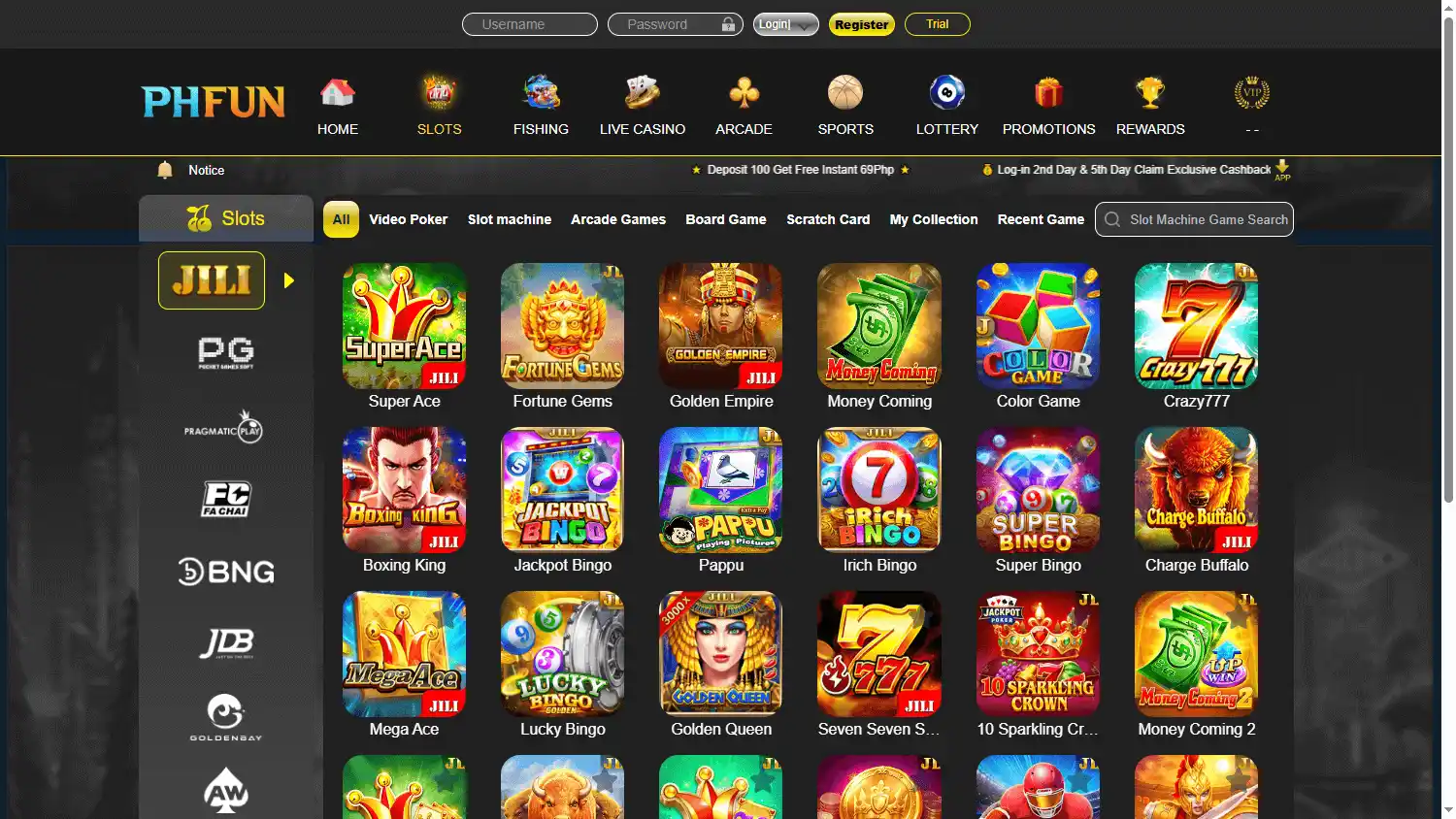 PHFUN Casino screenshot 2