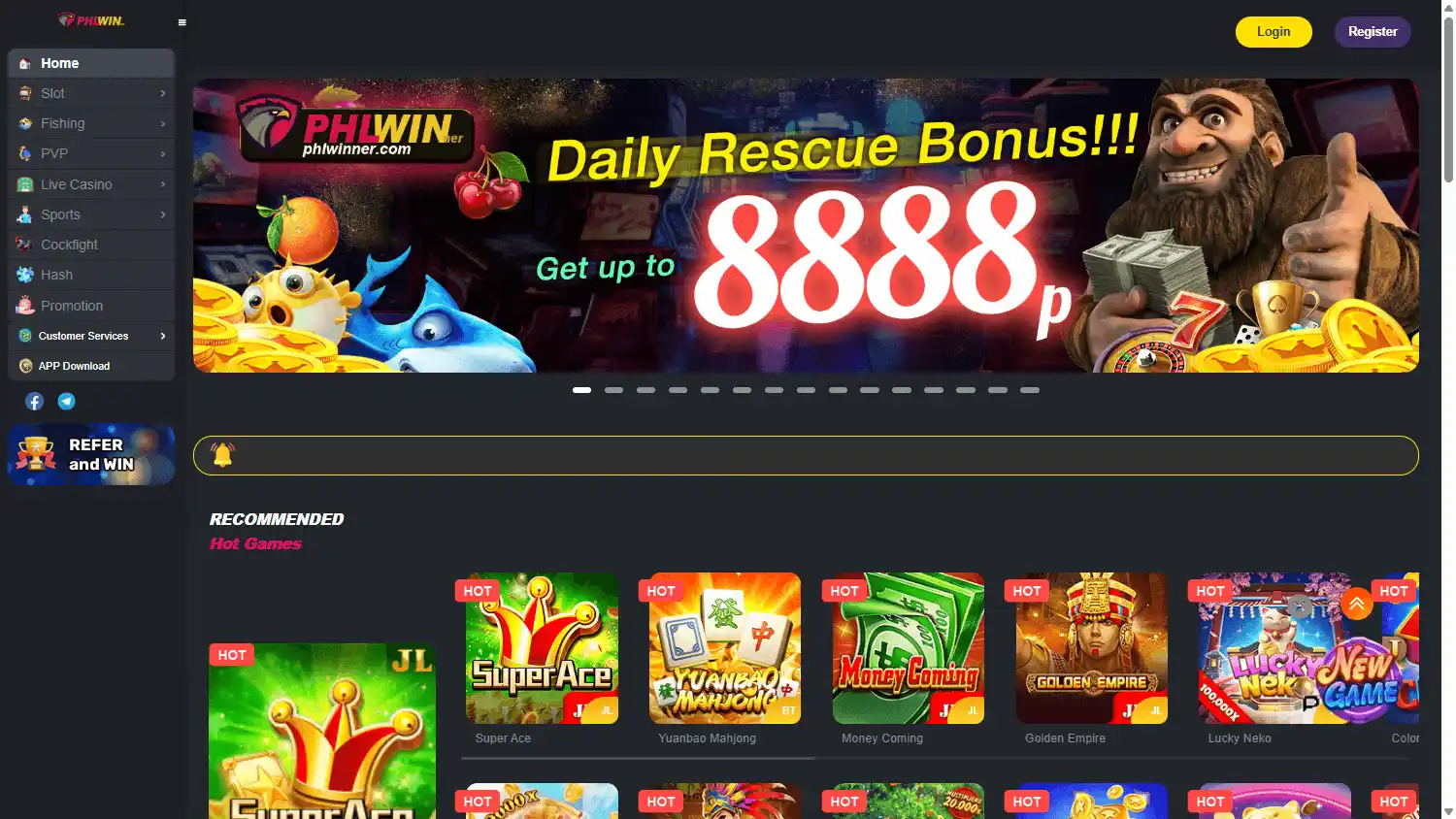 PHLWINner Casino screenshot 2