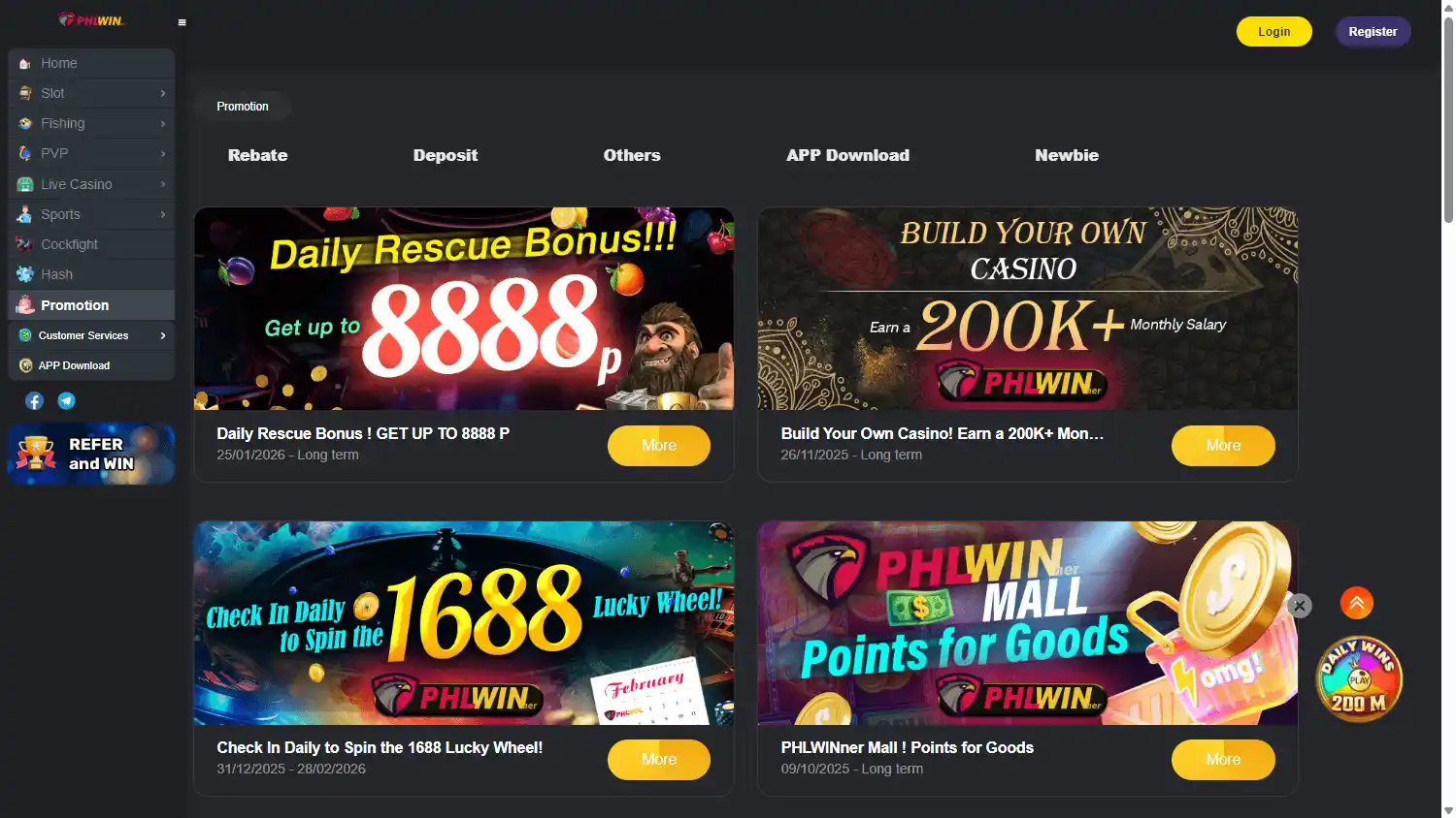 PHLWINner Casino screenshot 3