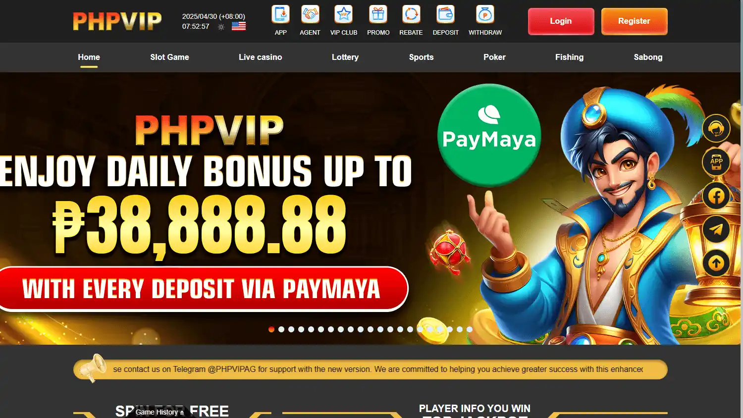 PHPVIP Casino screenshot 1