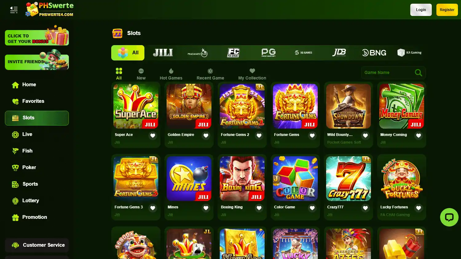 PHswerte Casino screenshot 2