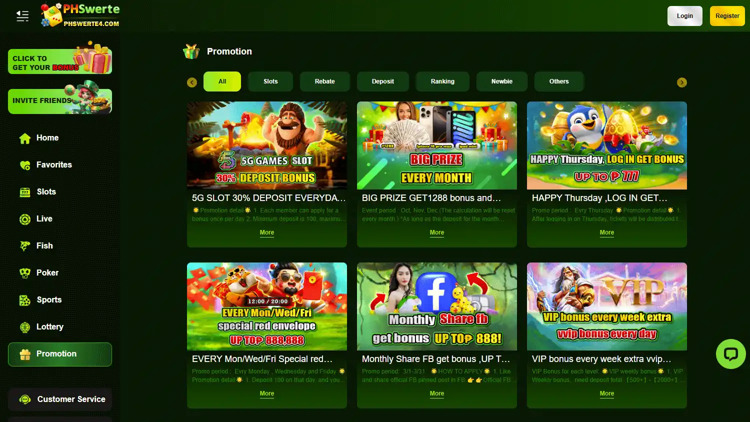 PHswerte Casino screenshot 3