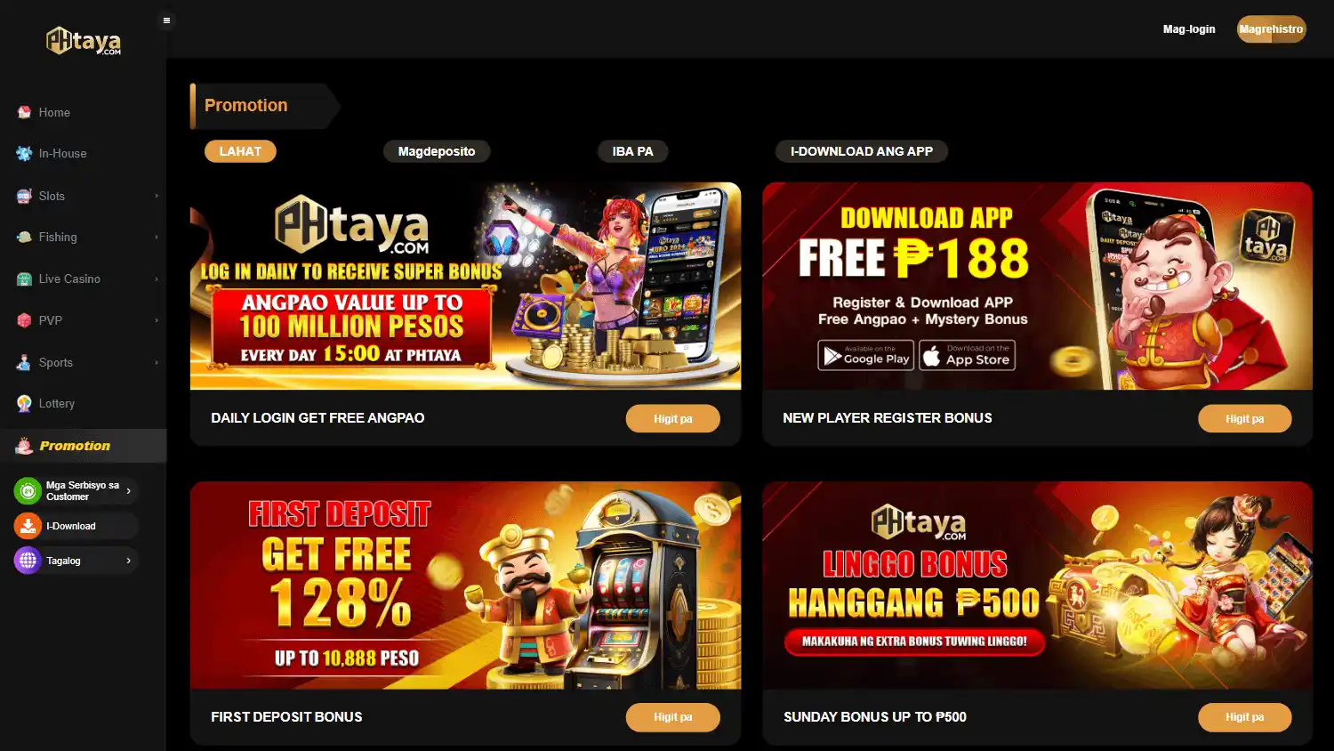 PHTAYA Casino screenshot 3