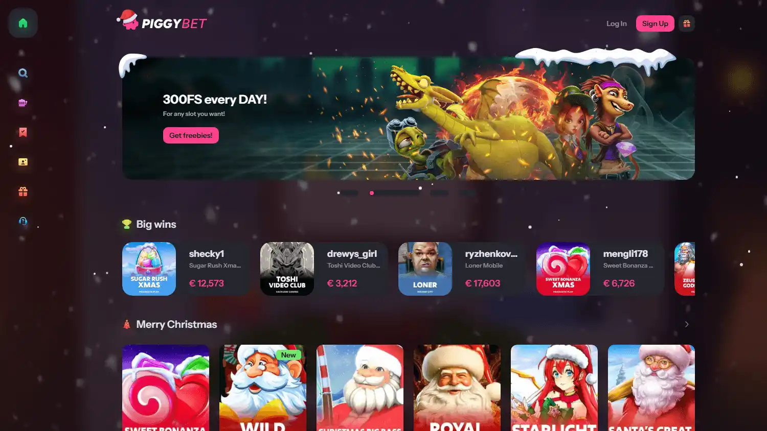 PiggyBet Casino screenshot 1