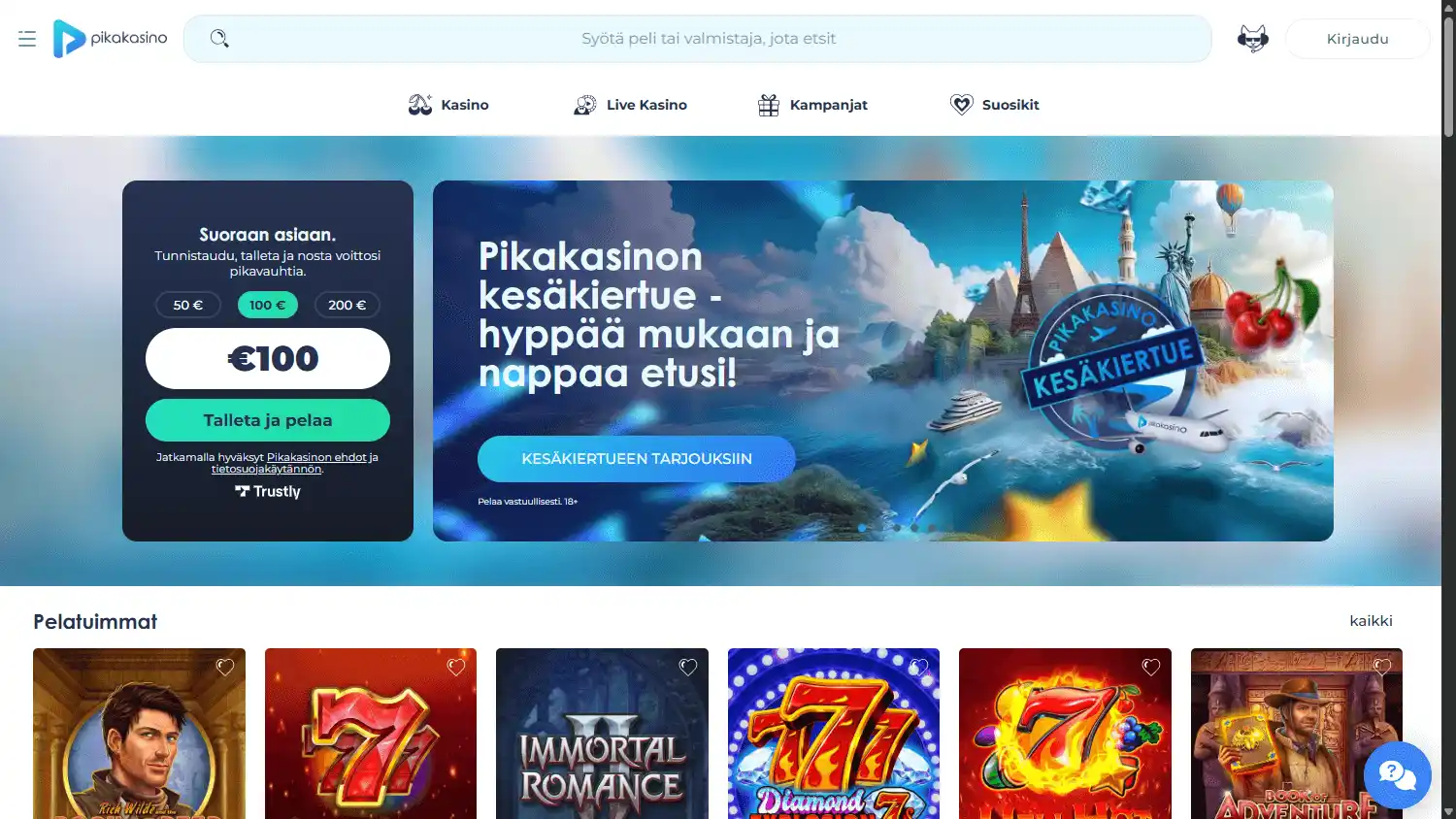 Pikakasino Casino screenshot 1