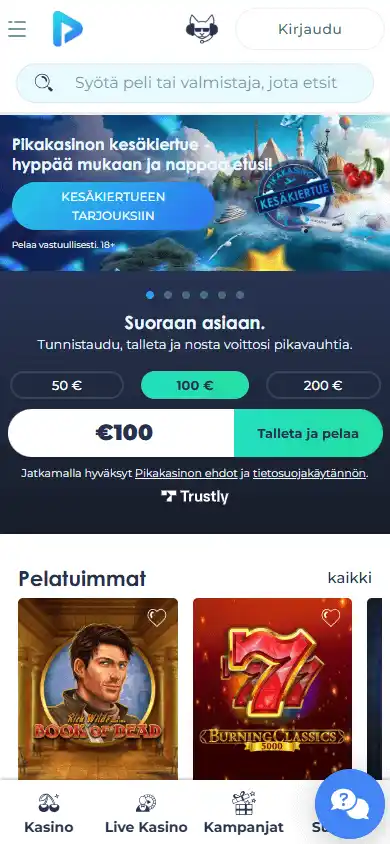 Pikakasino Casino screenshot 4