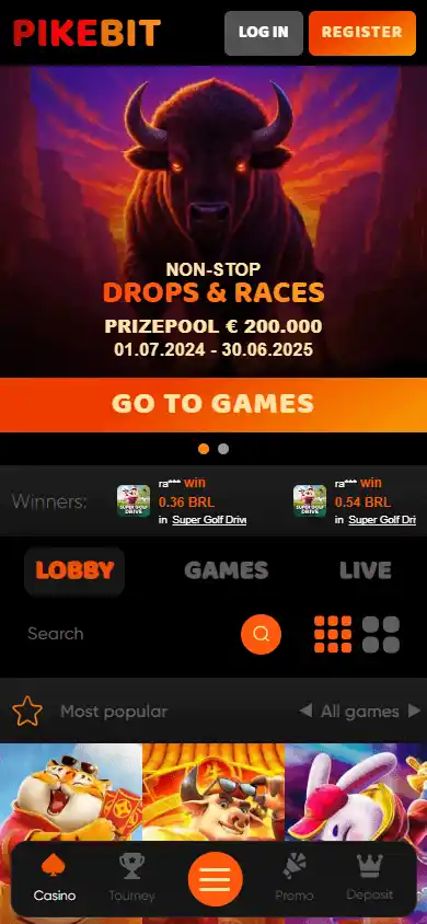 Pikebit Casino screenshot 4